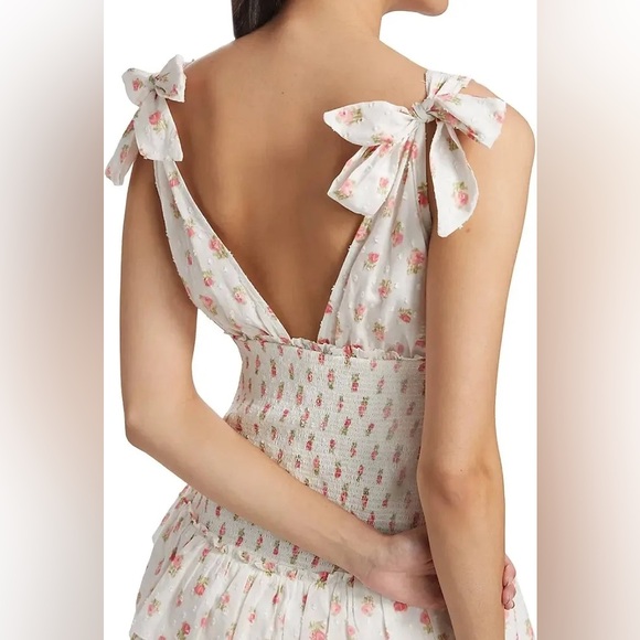 NWT LoveShackFancy Rossi Dress Cerise Pink XXL - Picture 6 of 13